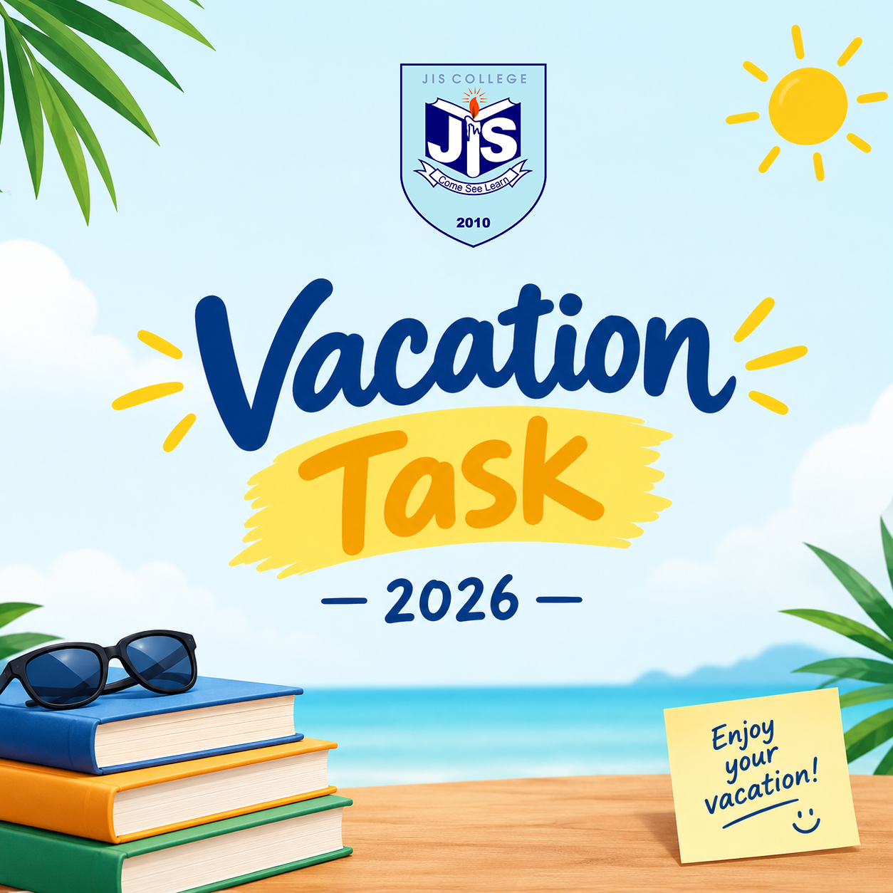 JIS College notice: Vacation Task Notice 2026